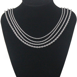 Wholesale Hip Hop High Polishing Silver Stainless Steel Jewelry <strong>Men</strong> Necklace Rope Link Chain Fit Necklace Pendant Glass <strong>Locket</strong> - Product Image 5