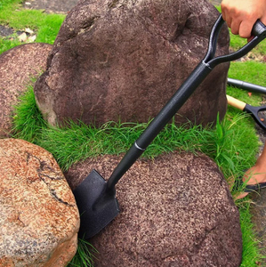 ด้ามจับแบบ D-Grip ตามหลักสรีรศาสตร์ จอบมือสำหรับใช้งานกลางแจ้ง ใบมีดสแตนเลสขนาด 20 ซม. สำหรับงาน DIY ขุดดิน ปลูกต้นไม้ กำจัดหิมะ - Product Image 5