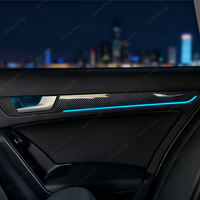 KYNCHO pour Audi A5 8T, éclairage ambiant LED 64 couleurs RGB, symphonie de couleurs, contrôle par application Bluetooth, éclairage intérieur automobile 12V, invisible