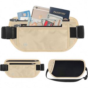 Muestra gratuita de cinturón portamonedas delgado con bloqueo RFID para pasaporte, ideal para viajes - Product Image 3