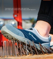 Chaussures de sécurité pour hommes, antistatiques, résistantes à l'usure, anti-écrasement, anti-perforation, respirantes, à semelle solide, légères