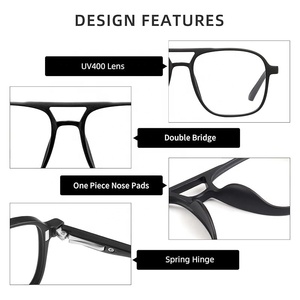 Nuovi Arrivi Montatura <span class=keywords><strong>da</strong></span> <span class=keywords><strong>Vista</strong></span> <span class=keywords><strong>da</strong></span> Uomo Leggera in TR90 <span class=keywords><strong>con</strong></span> <span class=keywords><strong>Occhiali</strong></span> Anti Luce Blu e <span class=keywords><strong>Clip</strong></span> Magnetica <span class=keywords><strong>da</strong></span> Sole - Product Image 6