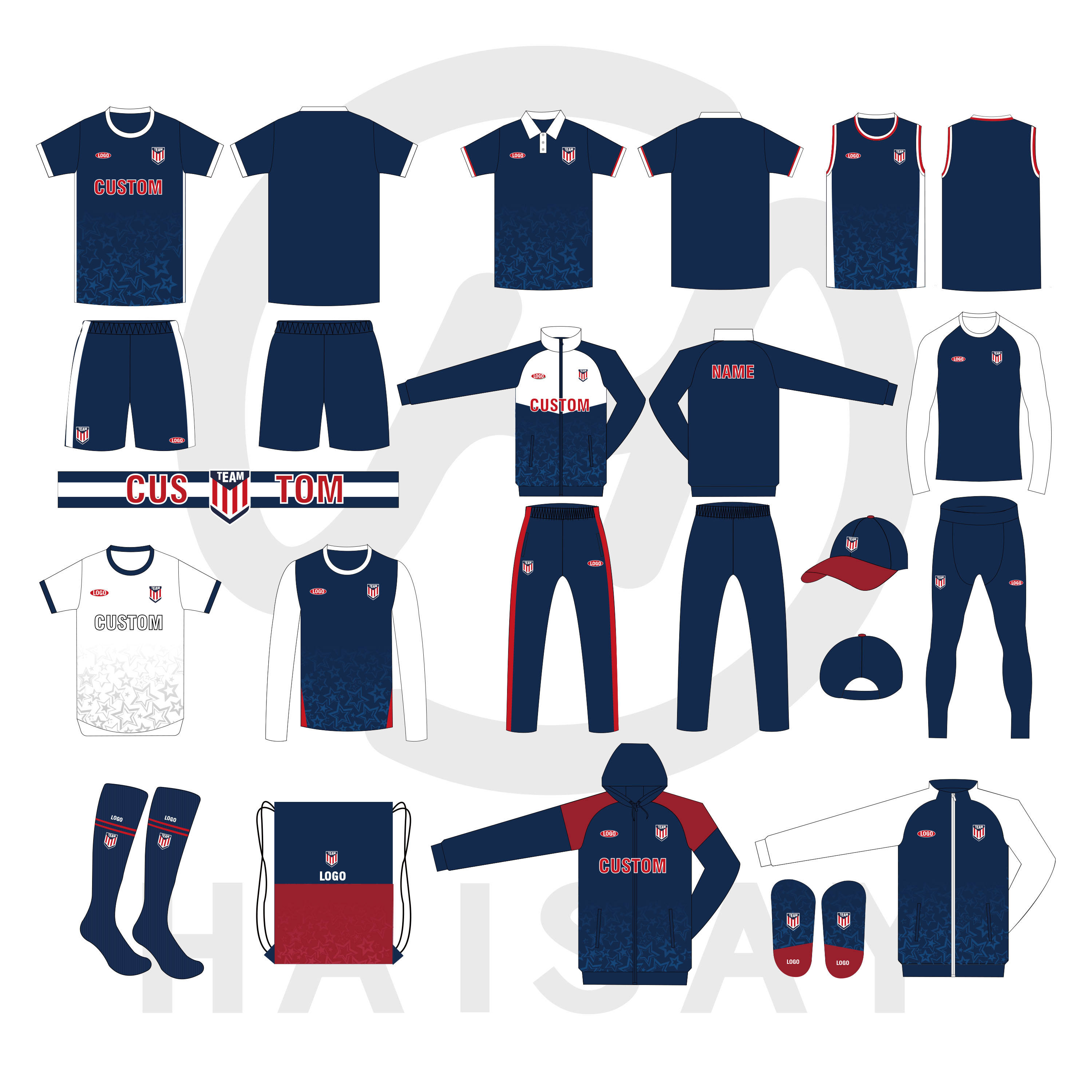 Il set in stile americano