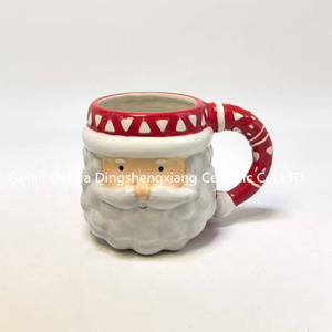 Taza de café de Navidad con <span class=keywords><strong>precio</strong></span> barato, taza de café de cerámica con forma de hombre de jengibre - Product Image 2