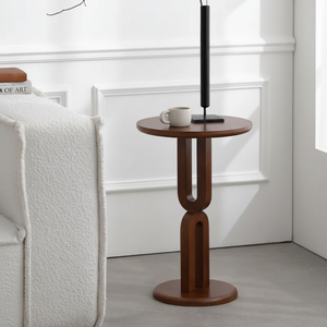 Tabouret d'appoint double face Table en bois Table basse d'angle Table en bois pour le salon Meubles exclusifs au meilleur prix - Product Image 1