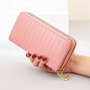 ใหม่<span class=keywords><strong>กระเป๋า</strong></span>ถือผู้หญิงขนาดกลางและยาวมีซิปกระเป๋าเงิน PU <span class=keywords><strong>กระเป๋า</strong></span><span class=keywords><strong>สตางค์</strong></span>หลายช่องใส่บัตรได้หลายช่อง - Product Image 3