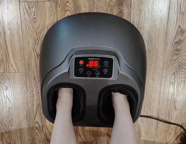 Electric Foot Therapy Kneading Foot Massager Machine Increases Blood Flow Doctor Foot Massage Device Body Circulation Promoter