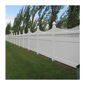 Panneau de 6 pieds de clôture en PVC blanc de qualité <span class=keywords><strong>constructeur</strong></span>-Pack en vrac avec poteaux de 6 pieds pour les entreprises de construction américaines - Product Image 4