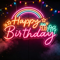 En gros, enseigne néon LED personnalisée en forme d'aile, logo LED 3D en acrylique, enseigne néon sur mesure pour mur, bar, boutique