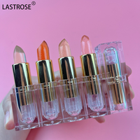 Rouge à lèvres hydratant végétalien en gros, marque privée, tendance, fleur, rose nude, mat, imperméable, rouge à lèvres en gelée cristalline