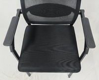 Chaise de bureau ergonomique à dossier en maille, accoudoirs fixes, sans roulettes, pour visiteurs, réception et conférence