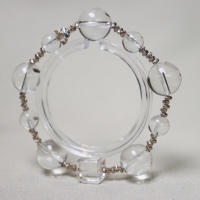 Bracelet en cristal blanc de qualité supérieure, guérisseur de l'âme, perles de quartz clair naturel, géométrie sacrée Reiki, chakra, pierres de guérison spirituelle