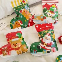 Sac étanche personnalisé Zhihe pour Noël, auto-scellant, résistant à l'humidité, motif flocon de neige, pour le transport de biscuits et gâteaux fraîchement cuits