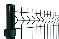 Clôture de sécurité verte en PVC Yard Link Zaun Clôture en fil de fer Forti V Panneau de treillis soudé pliable