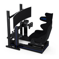 aluminium simulateur de cockpit de course siège voiture conduite simulateur de course jeu de cockpit simulateur de course
