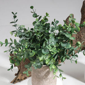 Plantas Artificiales de Eucalipto en Maceta, Pequeñas Plantas Verdes de Eucalipto de Plástico, Plantas Auxiliares en Macetas, Plantas Artificiales para Decoración - Product Image 2