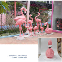 Statue de flamant rose fabuleux personnalisée 2022, statues et sculptures de flamants roses, art de jardin, flamant rose pour l'extérieur et l'intérieur
