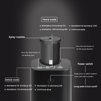Diffuseur d'huiles essentielles intelligent et portable sans eau, diffuseur d'aromathérapie, recharge USB, 4 niveaux de brume pour le salon