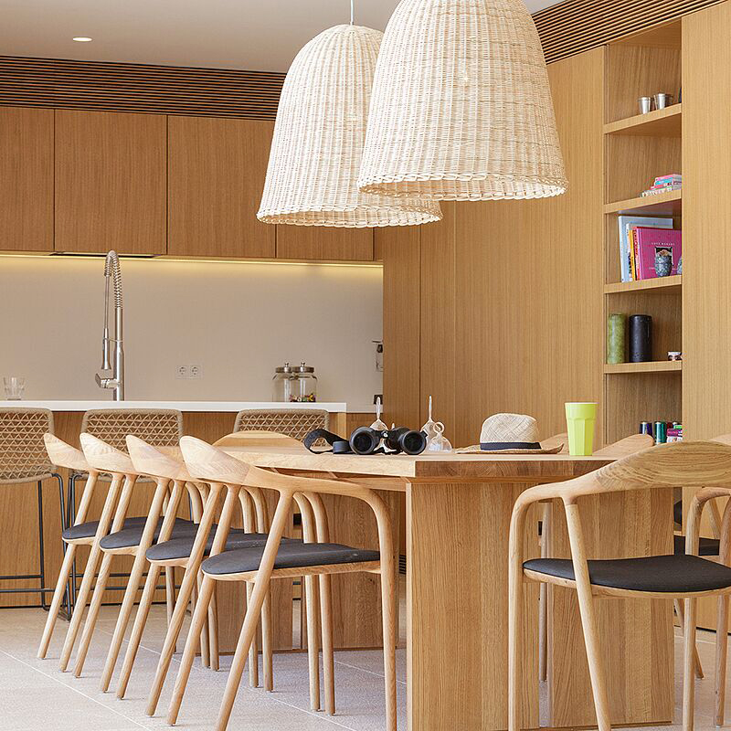 nordic solid wood chair