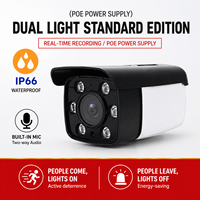 Kit de caméra de sécurité PoE 8MP à 8 canaux, système NVR extérieur avec vision nocturne HD à double éclairage, ensemble vidéo réseau audio