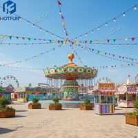 Chine Fabricant 24 sièges parc d'attractions manèges attraction foraine Manege géant chaîne balançoire carrousel chaise volante à vendre