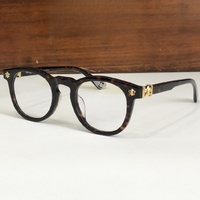 Lunettes optiques de créateurs de haute qualité pour hommes et femmes, style punk CH8087, taille 48-22, montures de lunettes de luxe en acétate et titane pour affaires