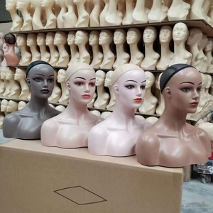 Tête de mannequin en plastique réaliste <span class=keywords><strong>pour</strong></span> femme, <span class=keywords><strong>pour</strong></span> l'affichage de chapeaux, de lunettes de soleil, de bijoux, d'écharpes, d'ornements et de coiffure - Product Image 4