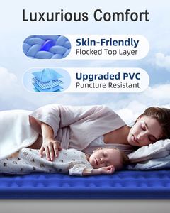 Luxury Outdoor Camping <b>Foldable</b> Waterproof Air <b>Mattress</b> with Dual Height Adjustment and Comfortcoil Technology - Product Image 2