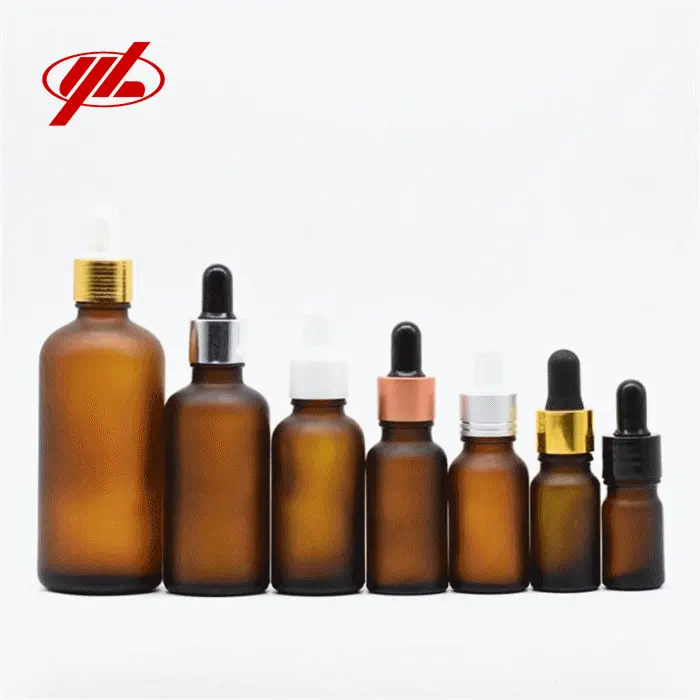 Cosmetics containers and packaging with glass bottle vial