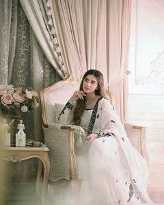 Nuevo diseñador Heavy Chinon Silk Fancy Top-Dupatta Totalmente cosido Sharara Estilo tradicional Ropa de fiesta Salwar Kameez Lanzamiento - Product Image 5