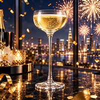 Groothandel Hoge Kwaliteit Dun Glas voor Coupes 150ml Onbreekbaar Modern Minimalistisch Hotel Restaurant Speciaal Nick Nora Glas