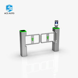 ACS AUTO Porte battante en acier inoxydable robuste-Capteurs anti-collision et indice IP54 pour les voies de contrôle des supermarchés - Product Image 3