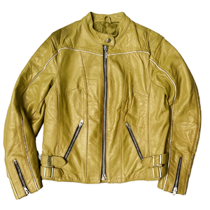 Nueva Chaqueta Acolchada de Cuero Genuino Estilo Casual Vintage para Hombre, Invierno, Cortavientos, Cuello Mao, Cierre de Cremallera, Unisex, Forro de Algodón, Estilo Motero - Product Image 6