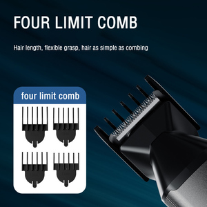 Kit de Afeitado Multifunción 6 en 1, Recortador de Barba, Nariz y Vello Corporal, Juego de Cortapelos Eléctricos Profesionales para Hombre - Product Image 4