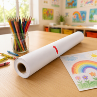 Rouleau de papier artistique non collant pour chevalet de dessin pour enfants, fournitures scolaires, vente en gros