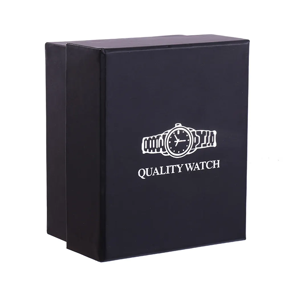 Logo Customization Cardboard Storage Case Gift Case Lid and base paper boxes Organizer Jewelry Box Cardboard Present Watch Box