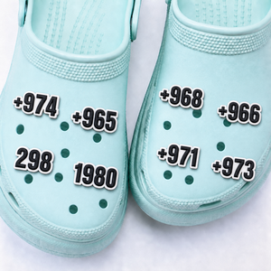 Breloques de chaussures en PVC de styles variés pour sabots, décorations de chaussures avec textes et numéros sur le thème du cheerleading pour sandales et pantoufles, accessoires DIY - Product Image 2