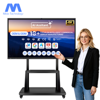 Pizarra Interactiva LCD 4K de 110 Pulgadas MIDA Wholesale EDLA, Cámara IA de 48MP, Táctil de 20 Puntos, Android 14, Marco de Aluminio para Uso en el Aula