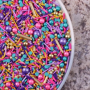 Offre Spéciale personnalisé noir sarcelle couleur métallique confettis arrose fête gâteau décoration sac paquet goût sucré forme solide dragée - Product Image 2