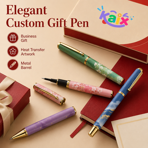 Bolígrafos de Gel Metálicos de Lujo KAIX con Patrón Elegante, Punta Fina de 0.5mm, en Caja de Regalo, para Regalos Corporativos - Product Image 4
