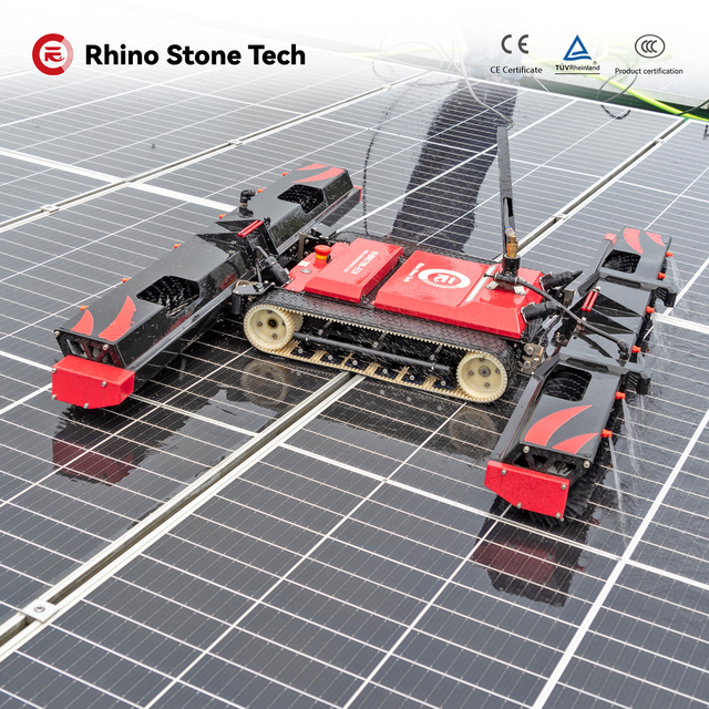 Automated Photovoltaic Solar Panel Cleaning Robot PV Panel Cleaning Machine for Commercial and Industrial Solar Maintenance
