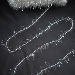 Fil fantaisie en <span class=keywords><strong>laine</strong></span> oblique à paillettes, accessoires <span class=keywords><strong>de</strong></span> mode en plumes <span class=keywords><strong>de</strong></span> <span class=keywords><strong>verre</strong></span>, petits accessoires parfumés, tissés, Zhejiang - Product Image 3