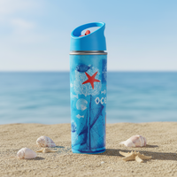 Bouteille d'eau en PP sans BPA pour enfants, type paille, avec couvercle rabattable, écologique, pour boissons chaudes et froides, camping, sport, fête, OEM ODM