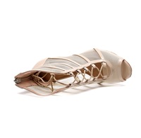 Toutes les chaussures pour femmes Sandales Talons hauts Chaussures de danse latine pour femmes à tige haute - Rouge Noir Bottes de danse de salon Chaussures de créateur pour femmes