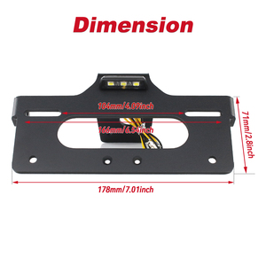 Waximoto Fit pour <span class=keywords><strong>KTM</strong></span> 1390 <span class=keywords><strong>Super</strong></span> <span class=keywords><strong>Duke</strong></span> <span class=keywords><strong>R</strong></span> <span class=keywords><strong>990</strong></span> <span class=keywords><strong>Duke</strong></span> Aftermarket Support de plaque d'immatriculation en aluminium Fender Eliminator Tail Tidy - Product Image 4