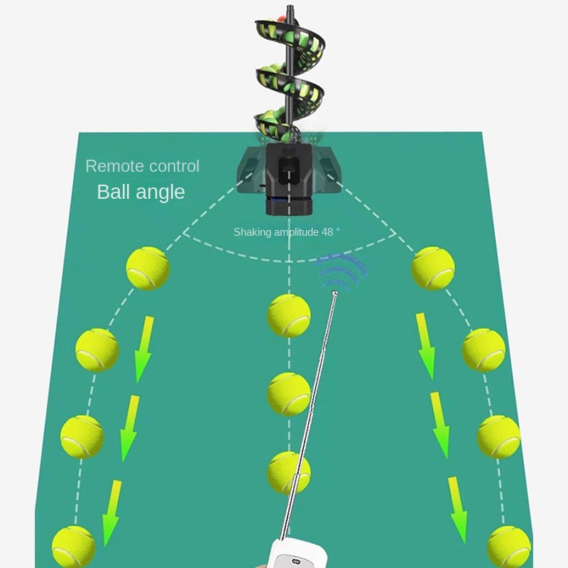 Ball Tennis Throwing Machine Single Practice Special Training Equipment Automatic Serve Home Remote Control China
