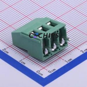 JL129-50003G01 Screw Terminal Block Through hole Component (THT),P=5mm Connector 1x3P 5mm Green Through Hole - Product Image 2