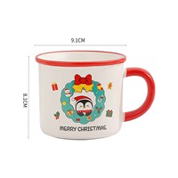 Mug à café en céramique avec logo personnalisé, mug à sublimation, cadeau promotionnel, tasse de Noël