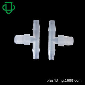 Conectores de Tubería de Plástico PP, Rosca NPT de 1/8, Tipo T, Transparentes, Macho, para Tubería Flexible - Product Image 4