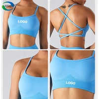 Nouveau style de soutien-gorge de sport sans couture pour le yoga et le fitness, avec dos croisé élégant